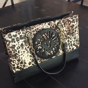 Anne Klein Tote Leopard Purse